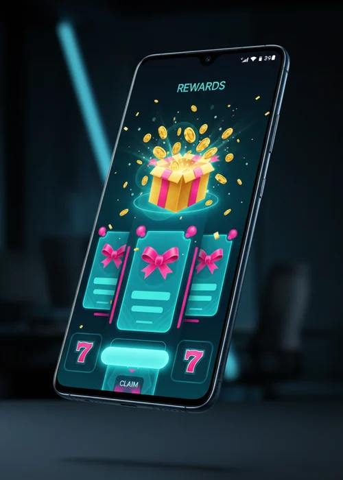 Een kleurrijke afbeelding van het Balloo Casino welkomstbonusbanner met chips, munten en speelkaarten op de voorgrond, symboliserend de 200% bonus en 150 gratis spins.