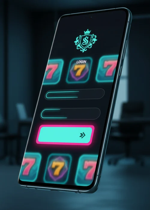 Inlogscherm Balloo Casino met velden voor e-mailadres en wachtwoord en knop voor toegang tot het persoonlijke account.